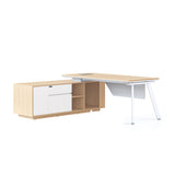 Casa Executive Desk & Cabinet - Eternity Leg