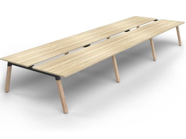 Plantation 6 Users Double - Sided Desk