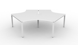 Deluxe Infinity Profile Leg 3 Person 120° Workstation