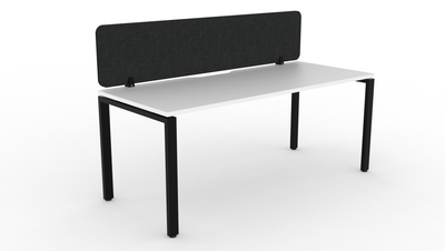 Deluxe Infinity Profile Leg Single Workstation - With Eco Panel Screen