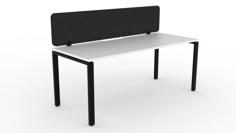Deluxe Infinity Profile Leg Single Workstation - With Eco Panel Screen