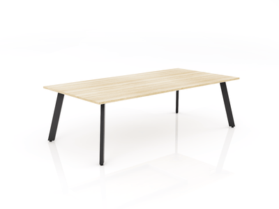 2400mm W x 1200mm D / New Oak Ravine / Black