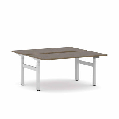 White Frame/Natural Walnut / None / W1200mm x D750mm w/ Scallop