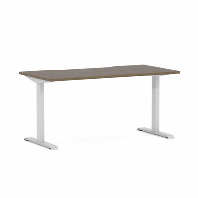 White Frame/Natural Walnut / None / W1200mm x D750mm w/ Scallop