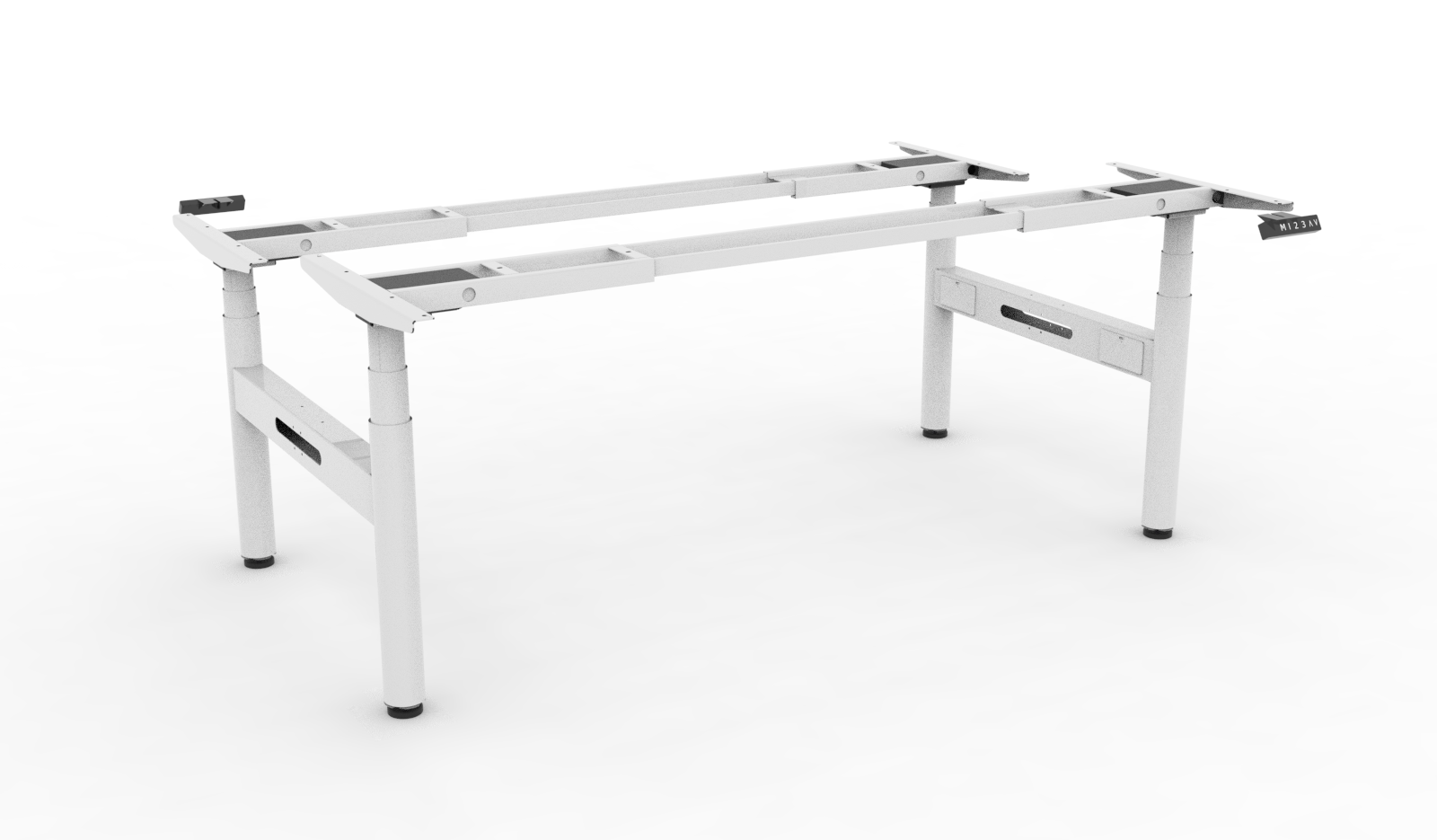 Halo Plus Round Leg Electric Height Adjustable Back To Back Frame