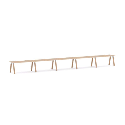 White / Classic Oak / W1200mm x D750mm