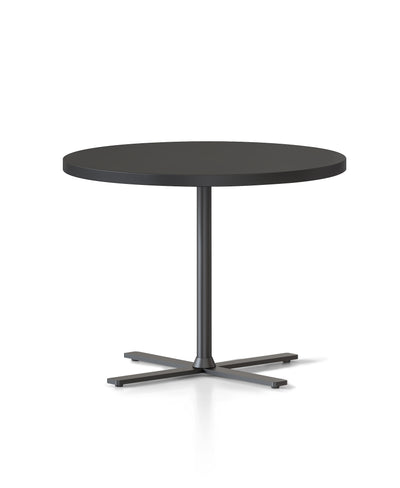 500mm Dia x 457mm H / Black Melamine / Black Satin