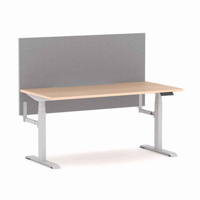 White Frame/New Oak Ravine / None / W1200mm x D750mm w/ Scallop