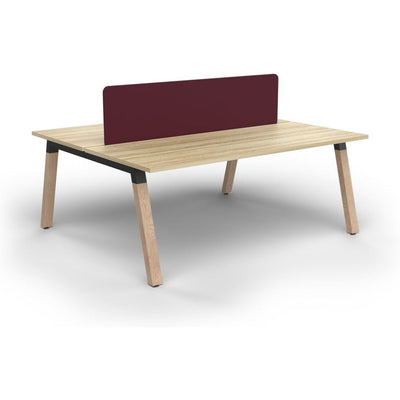 Plantation 2 Person Double Sided Workstation with Radius18 Screens