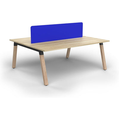 Plantation 2 Person Double Sided Workstation with Radius18 Screens