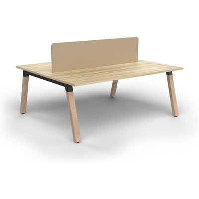Plantation 2 Person Double Sided Workstation with Radius18 Screens