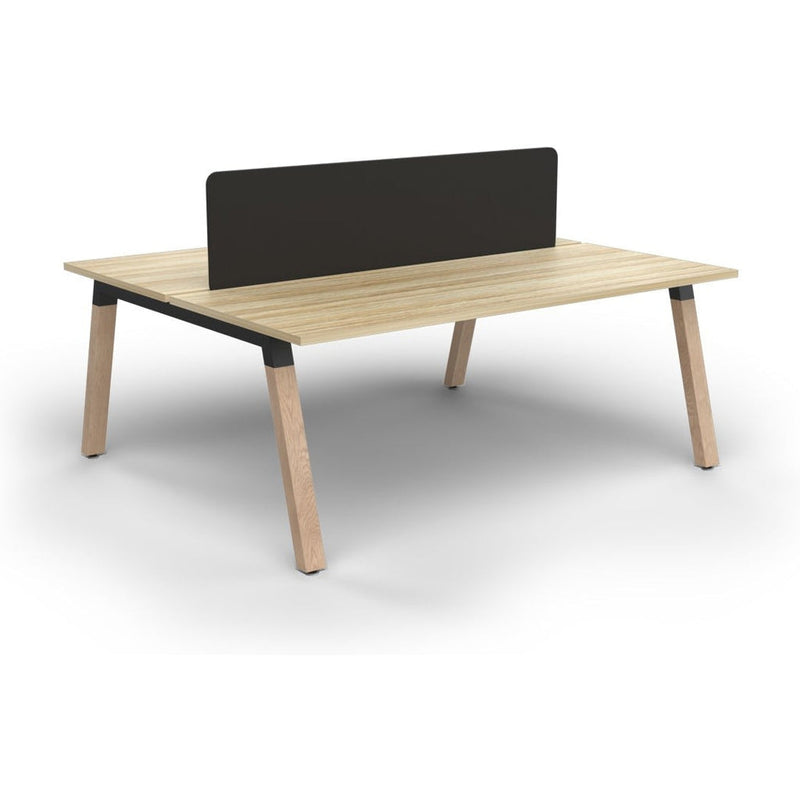 Plantation 2 Person Double Sided Workstation with Radius18 Screens