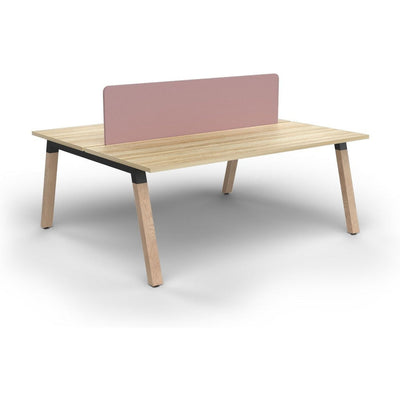 Plantation 2 Person Double Sided Workstation with Radius18 Screens