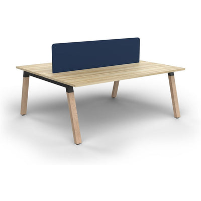 Plantation 2 Person Double Sided Workstation with Radius18 Screens