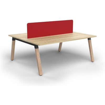 Plantation 2 Person Double Sided Workstation with Radius18 Screens
