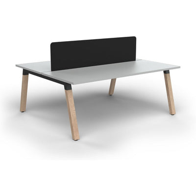 Plantation 2 Person Double Sided Workstation with Radius18 Screens