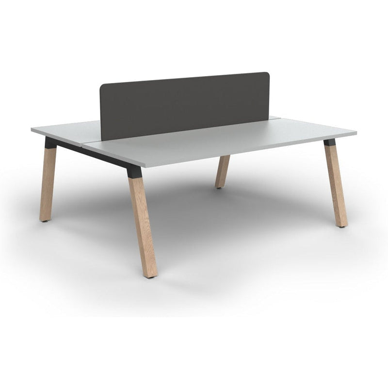 Plantation 2 Person Double Sided Workstation with Radius18 Screens