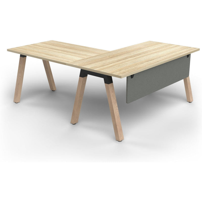 Plantation Desk and Return with Modesty Panel