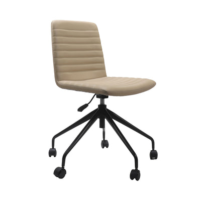 Almond PU / Black / No Arms