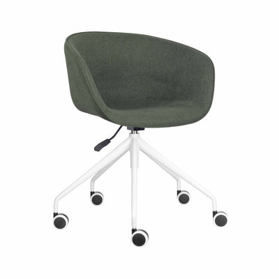 Olive Fabric / White