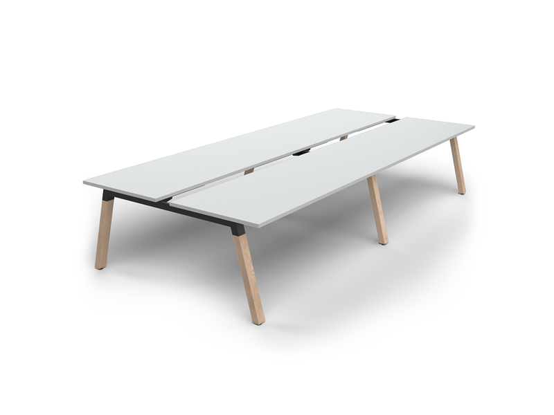 Plantation 4 Users Double - Sided Desk