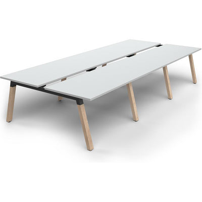 Plantation 6 Users Double - Sided Desk