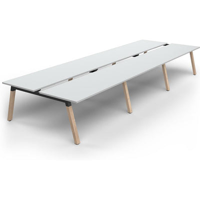Plantation 6 Users Double - Sided Desk