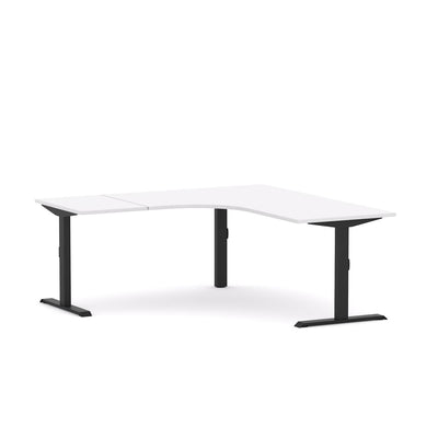 Black Frame/Studio White / None / W1800x1800mm x D750mm (Left Hand Return)