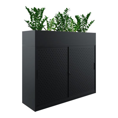 GO Steel Perforated Sliding Door Cupboard