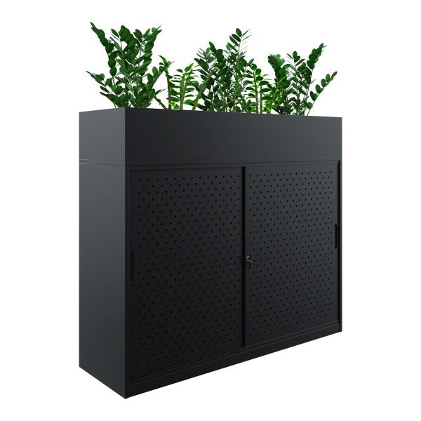 GO Steel Perforated Sliding Door Cupboard