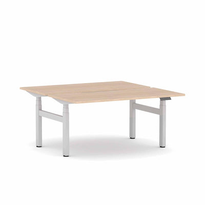 White Frame/Classic Oak / None / W1200mm x D750mm w/ Scallop