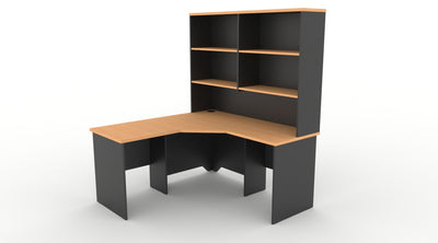 Rapid Worker Corner Workstation & Hutch Combo