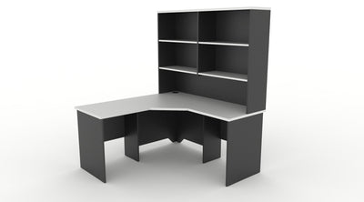 Rapid Worker Corner Workstation & Hutch Combo