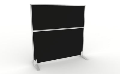 1200mm Wide / 1200mm High / Black Fabric / White Frame