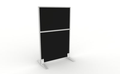 750m Wide / 1200mm High / Black Fabric / White Frame