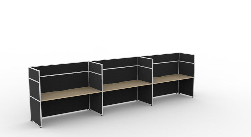 Shush30 Screen Hung Single Sided Workstations - 1500mm High Screens