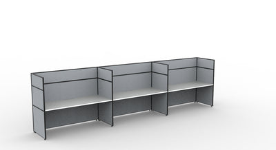 Shush30 Screen Hung Single Sided Workstations - 1500mm High Screens