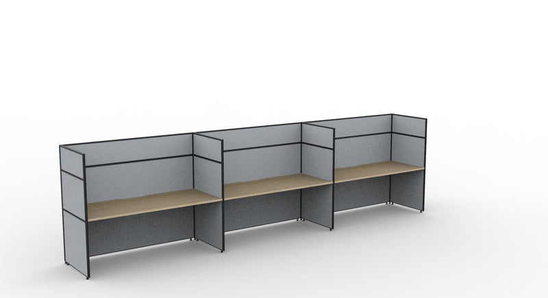 Shush30 Screen Hung Single Sided Workstations - 1500mm High Screens