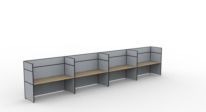 Shush30 Screen Hung Single Sided Workstations - 1500mm High Screens