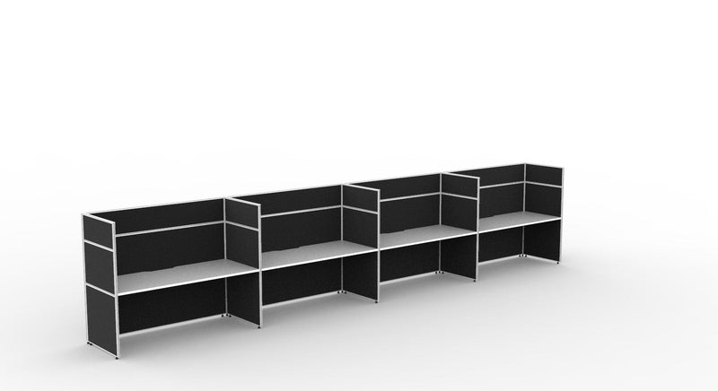 Shush30 Screen Hung Single Sided Workstations - 1500mm High Screens