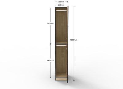 2 Door Melamine Locker