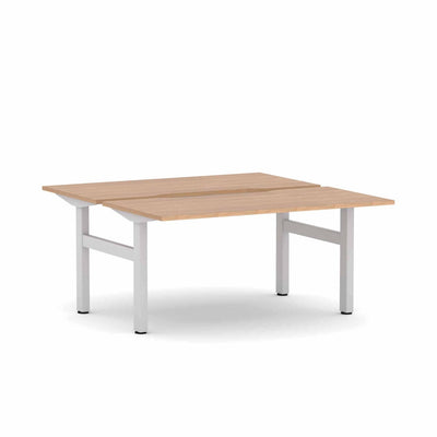 White Frame/Sublime Teak / None / W1200mm x D750mm w/ Scallop
