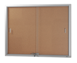Be Noticed Sliding Door Notice Cases - Corkboard