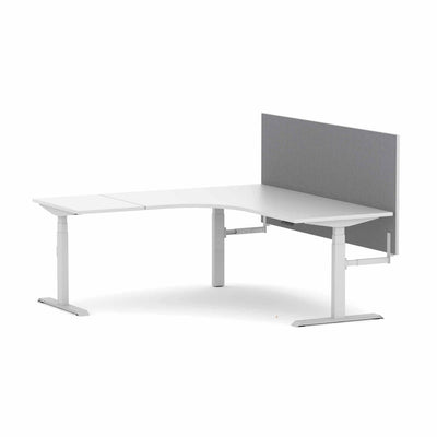White Frame/Studio White / None / W1800x1800mm x D750mm (Left Hand Return)