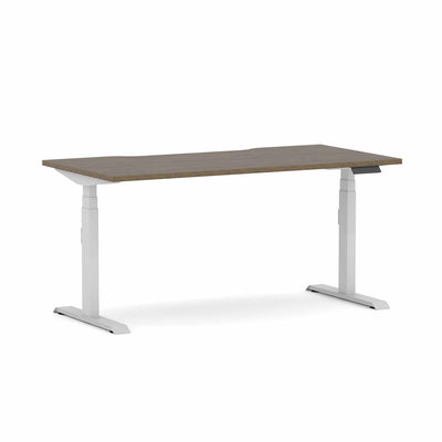 White Frame/Natural Walnut / None / W1200mm x D750mm w/ Scallop