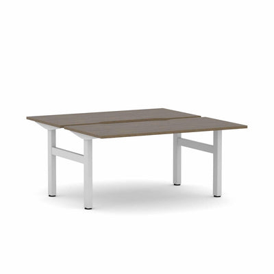 White Frame/Natural Walnut / None / W1200mm x D750mm w/ Scallop