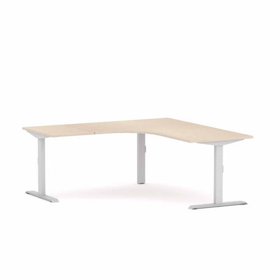 White Frame/Nordic Maple / None / W1800x1800mm x D750mm (Left Hand Return)