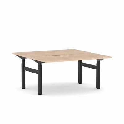 Black Frame/Classic Oak / None / W1200mm x D750mm w/ Scallop