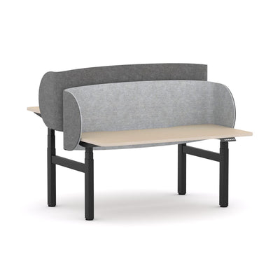 Black/Nordic Maple / None / W1500mm x D750mm w/ Scallop