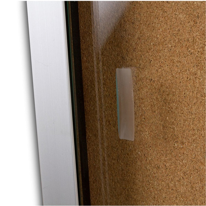 Sliding Glass Door Notice Case - Cork